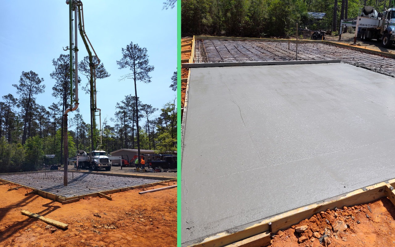AK Concrete House Slab Pour Process